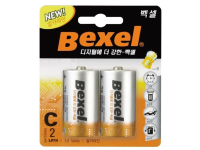 벡셀 알카라인 건전지 C(LR14)1.5V x 2개