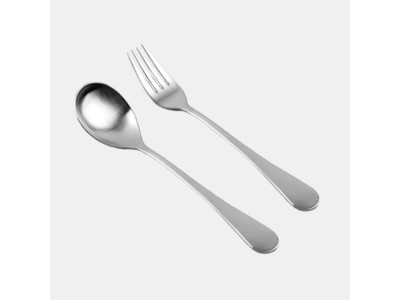 DMK 스테인리스 올 샤틴 아동 스푼 포크 2P OPP포장