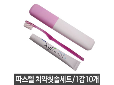 파스텔 치약칫솔세트 케이스+칫솔+치약 구성 10개