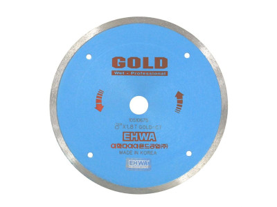 이화 8inx1.8T (GOLD) 터보물날 타일 콘크리트 컷팅용