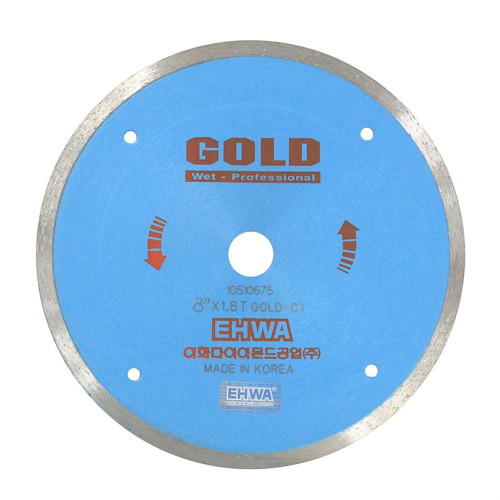 이화 8inx1.8T (GOLD) 터보물날 타일 콘크리트 컷팅용