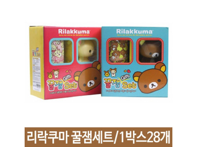 리락쿠마 기프트세트 저금통 노트 볼펜