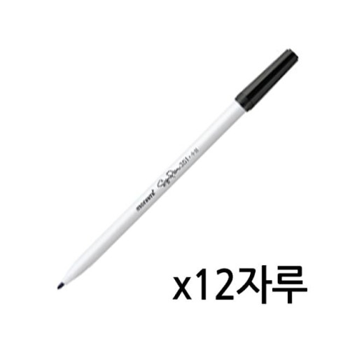 모나미 사인펜 흑 1타 12자루 351