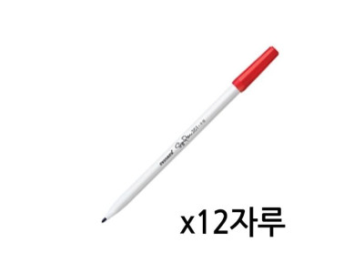 모나미 사인펜 적 1타 12자루 351