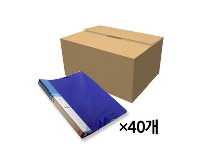 현풍 칼라 클리어 화일 40p A4 청색 1박스(40개)