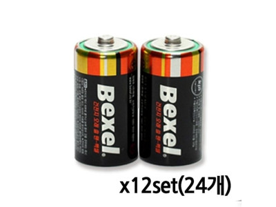 벡셀 건전지 2개입 1.5V 1갑(총24개)