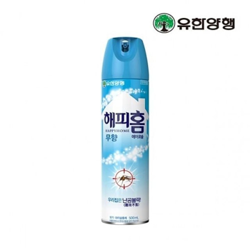 유한양행 해피홈 모기약 에어로솔 무향 500ml