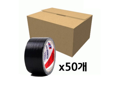 연화 면테이프 검정색 50mmX9m 1박스(50개)