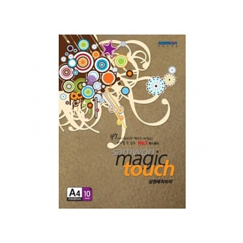 삼원 매직터치 M12 갈색.A4 180g 10입.1권