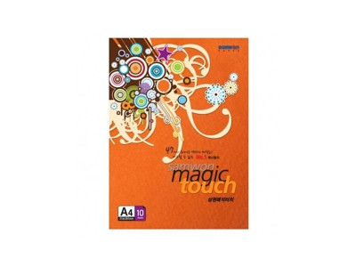 삼원 매직터치 M22 오렌지색.A4 180g.1권 10장