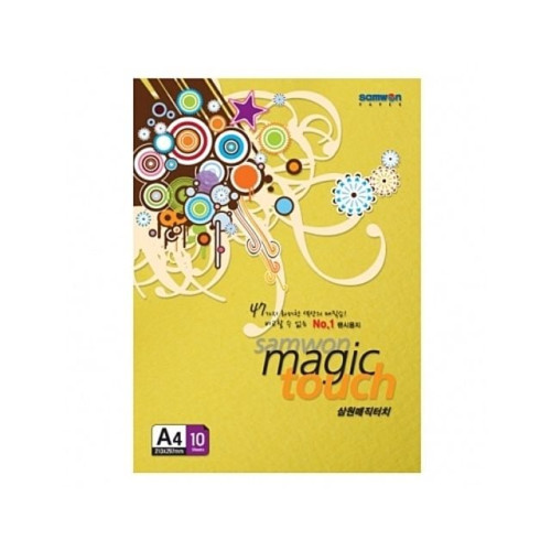 삼원 매직터치 M24 참외색.A4 180g.1권 10장