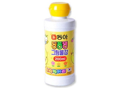 동아 딩동댕물감.200ml/노랑.1개