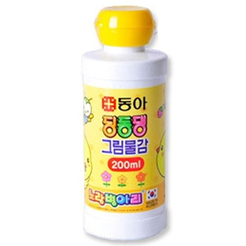 동아 딩동댕물감.200ml/노랑.1개