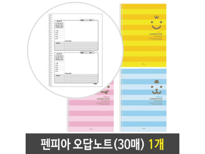 펜피아 스프링 오답 노트 공책 수능 1개
