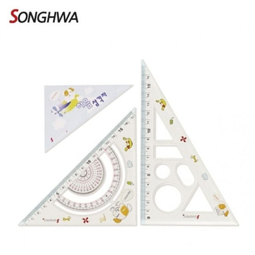 송화 삼각자.16cm