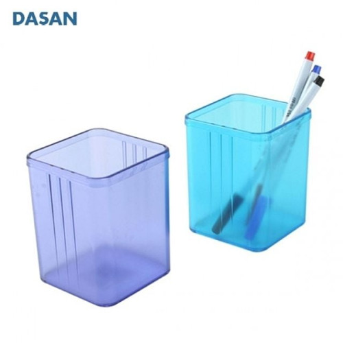 다산 사각투명펜꽂이 352 색상랜덤