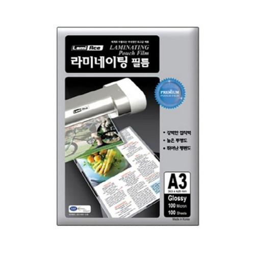코팅필름 A3 프리미엄 정전기방지 100매 라미에이스
