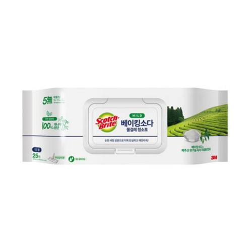 SE 3M 베이킹소다 물걸레 청소포 25P 대형