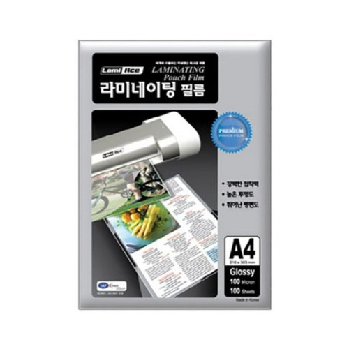 코팅필름 A4 프리미엄 정전기방지 100매 라미에이스