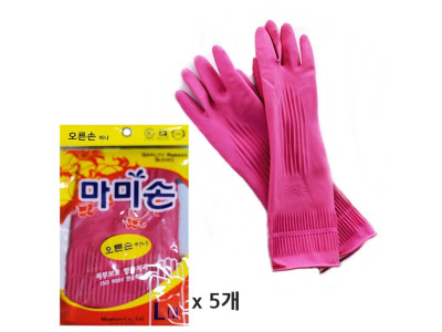마미손장갑 오른손 대5개 한쪽 고무장갑 오른쪽장갑