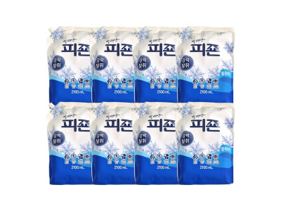 피죤 블루비앙카 리필용 2100ml 8입 -1박스