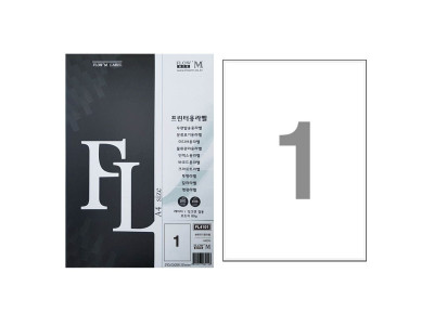 플로엠 전산 라벨지 분류 표기용 A4 100매 FL4101