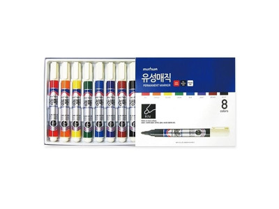 문화 유성매직 8본세트