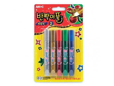 아모스 반짝이풀5색세트.메탈릭2번.10개