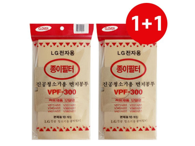 LG 1+1 먼지봉투10P (VPF-300) 진공청소기용 종이필터