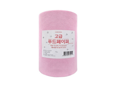 핏물/기름 흡수 고급 푸드페이퍼 200매 롤 핑크