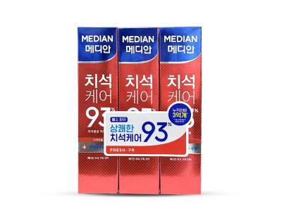메디안 치석 케어 구취제거 치약 120g 3개입