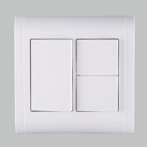 전기용품 스위치 미르 와이드 중 3구1로 121x120mm