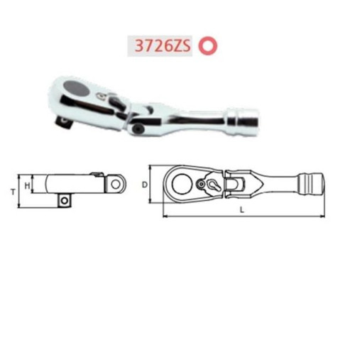 102322 3/8SQ 플렉시블라쳇핸들 3726ZS 수작업