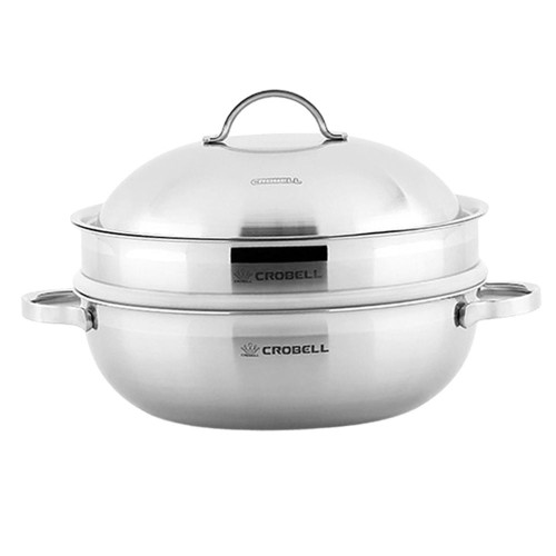 스텐레스 IH 통3중 찜기 30cm 1P 파티웍 찜솥 냄비
