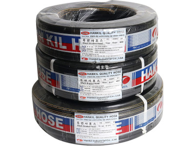한길 흑색편사호스 16mm x 50M /물호스 이끼방지