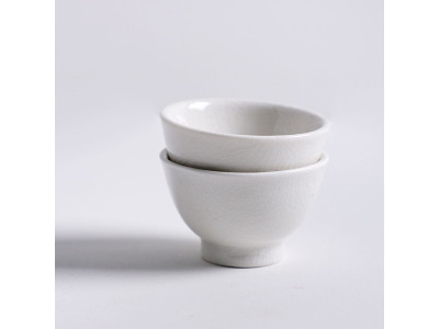 Z3315 국산 백자 크랙 다기 찻잔 70ml 홍차잔 녹차잔