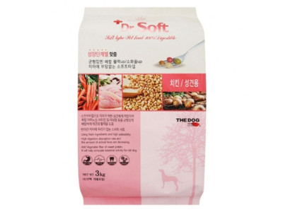 애견 사료 닥터소프트 치킨 어덜트 3kg 성견 반려견