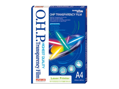 OHP 필름 A4 Laser프린트용 컬러 흑백 인쇄 출력