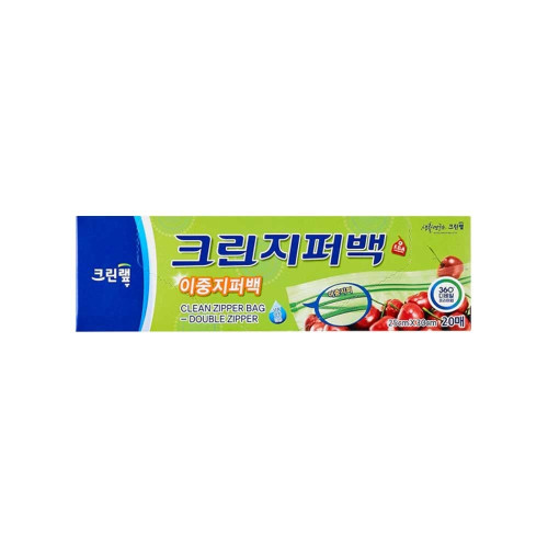 크린랲 이중 지퍼백 대 25x30cm 20매
