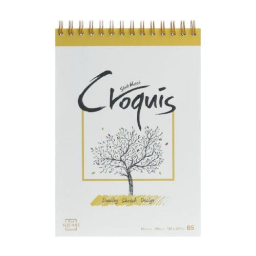 삼원 CY06 아트스퀘어 크로키 B5 노랑 스프링 -45514