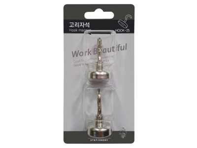 고리자석 25mm 2개입 다산