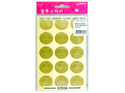 우진 봉투스티커 8번 꽃 - 52957