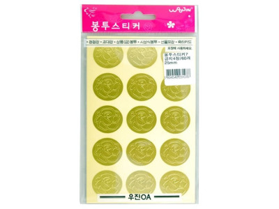 우진 봉투스티커 7번 장미 - 52956