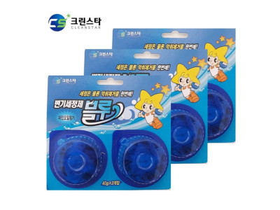 크린스타 블루 변기세정제 2P 3포장