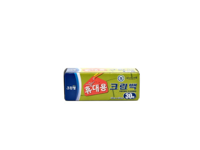 크린랩 휴대용 크린백(25x35cmx30매) 위생비닐봉투 기저귀봉투 배변봉투