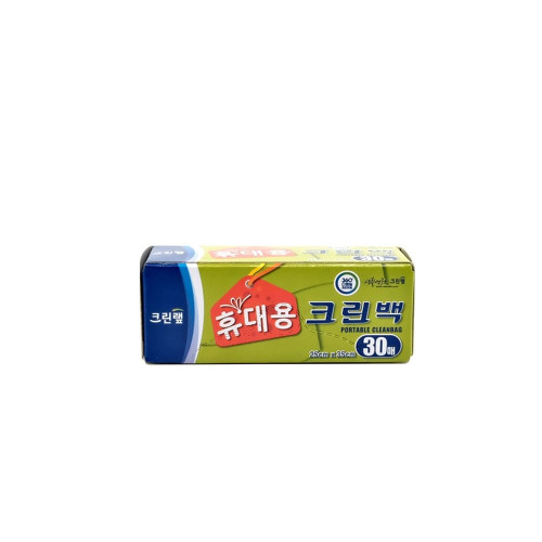 크린랩 휴대용 크린백(25x35cmx30매) 위생비닐봉투 기저귀봉투 배변봉투