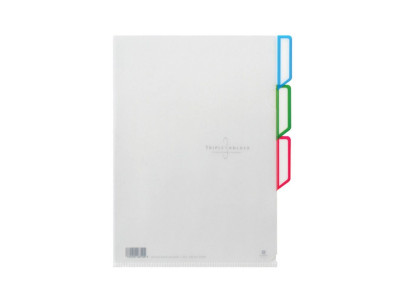 PP인덱스클리어홀더 3포켓(1개/F599-7/문화산업)