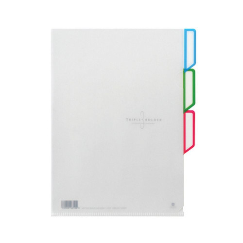 PP인덱스클리어홀더 3포켓(1개/F599-7/문화산업)