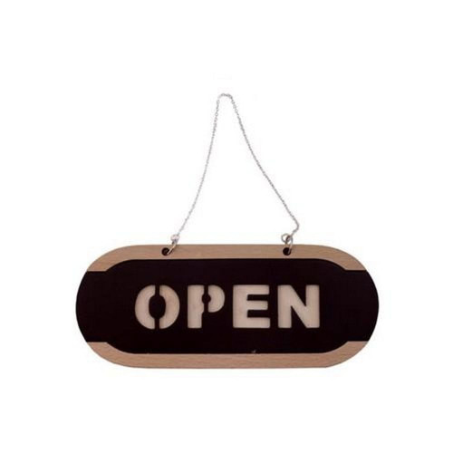 OPEN CLOSED(우드 218X90X10T양면걸이용 아트사인)