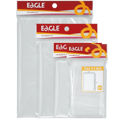 투명한 지퍼봉투(미니 60X90 60매 Eagle)